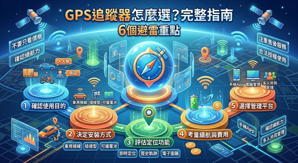 GPS追蹤器怎麼選?從定位功能、安裝方式到使用情境完整指南