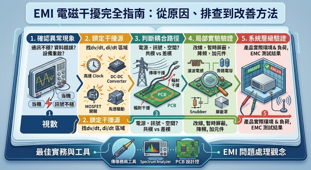 emi電磁干擾是什麼?從原因、排查到改善方法完整指南