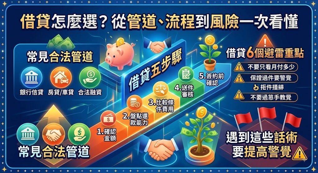 借貸怎麼選?從合法管道、申請流程到費用與風險一次看懂