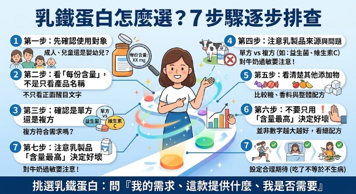 乳鐵蛋白怎麼選?功效、補充判斷、挑選重點與10個常見問題