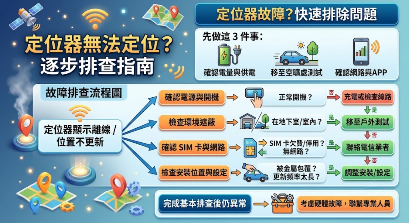 定位器無法定位怎麼辦?常見原因、排查流程與注意事項完整指南