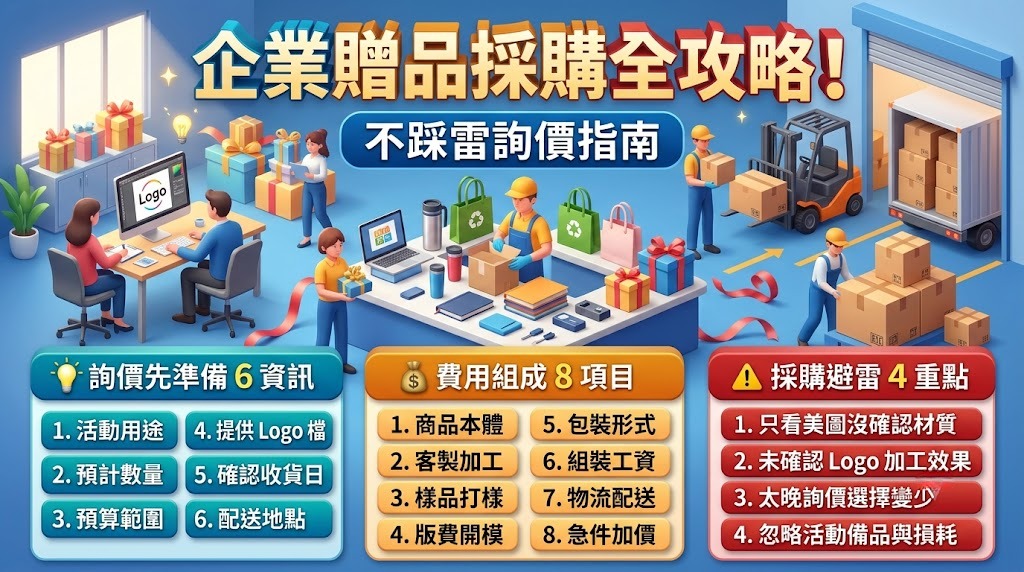 贈品費用怎麼算?企業採購與客製贈品報價完整指南