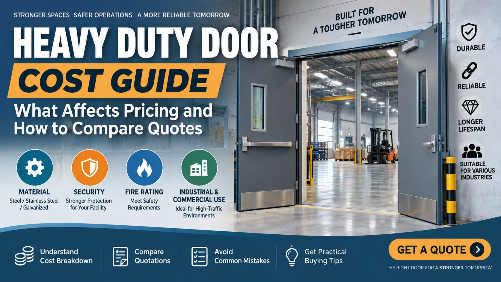 HEAVY DUTY DOOR Cost Guide: What Affects Pricing and How to Compare Quotes