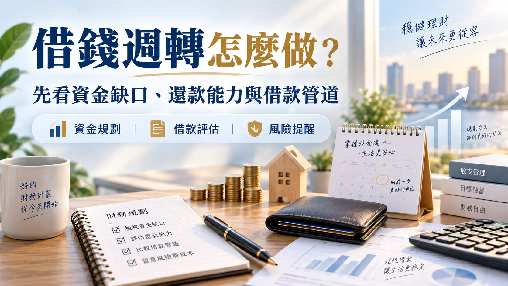 借錢週轉怎麼做?先看資金缺口、還款能力與借款管道