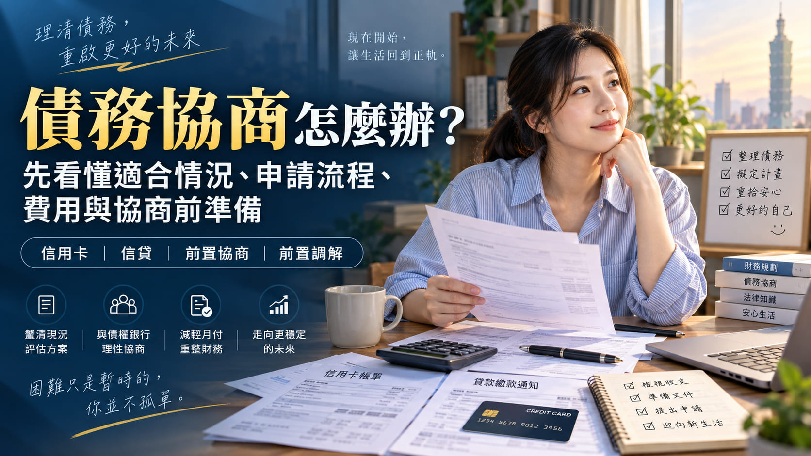 債務協商怎麼辦?先看懂適合情況、申請流程、費用與協商前準備