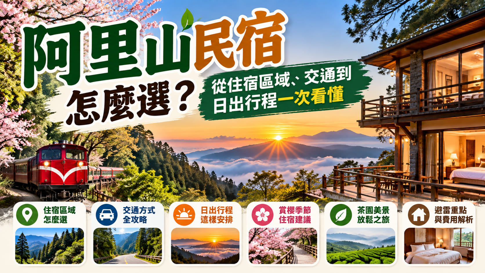 阿里山民宿怎麼選?從住宿區域、交通到日出行程一次看懂