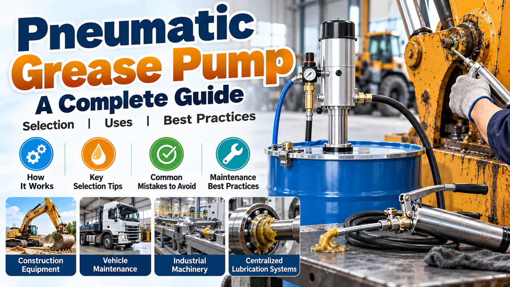 Pneumatic Grease Pump Guide: Selection, Uses, and Best Practices