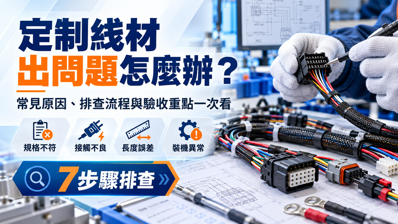 定制线材出問題怎麼辦？常見原因、排查流程與採購驗收重點一次看