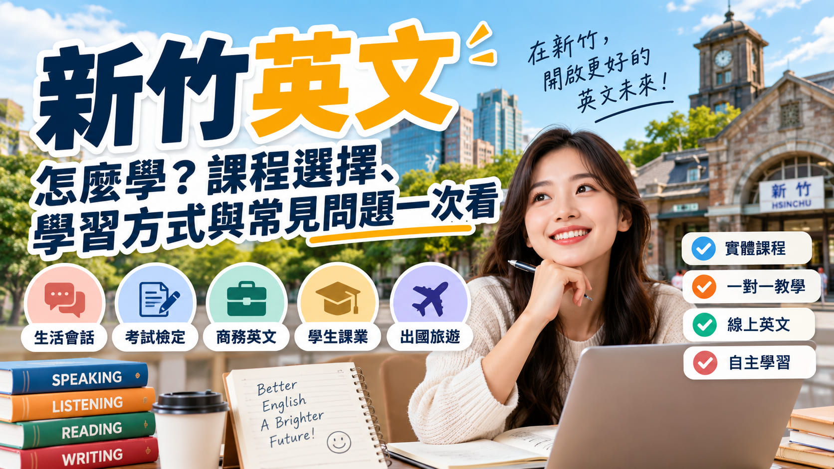 新竹英文怎麼學？課程選擇、學習方式與常見問題一次看