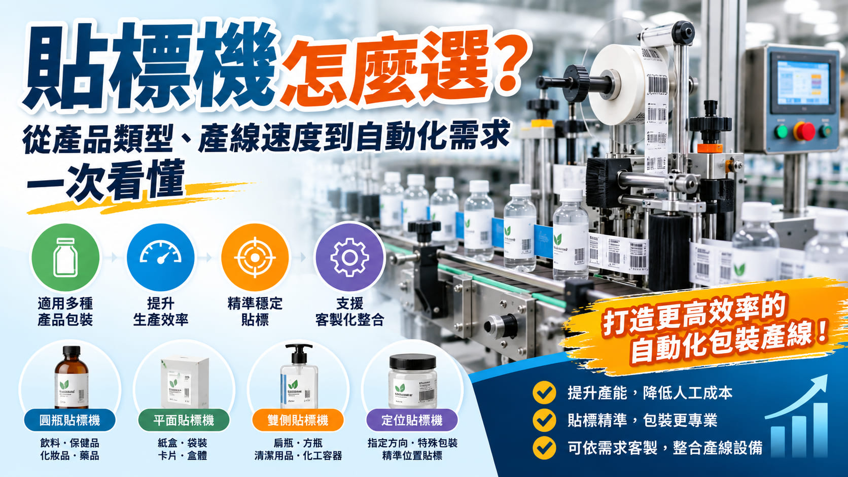 貼標機怎麼選?從產品類型、產線速度到自動化需求一次看懂